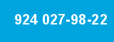 924 027-98-22 924 027-98-22